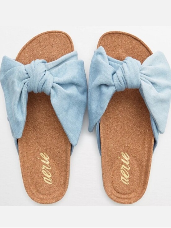 aerie Shoes - Aerie Bow Tie Sandals